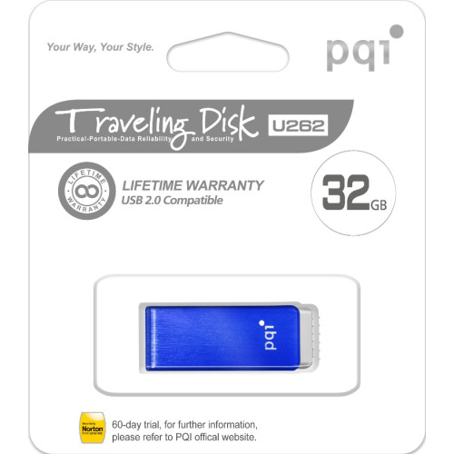 Obrotowy pendrive pqi u262 Niebieski EG 792604 32GB (3)