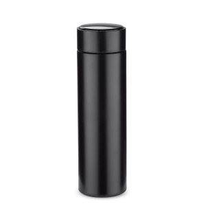 Butelka termiczna z termometrem LEDIKT 440 ml Czarny