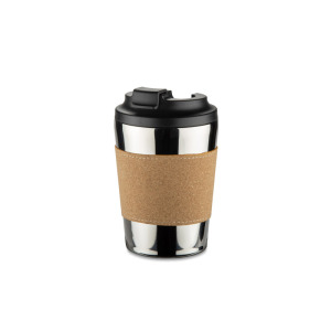 Kubek termiczny CAFFEZ 350 ml Srebrny