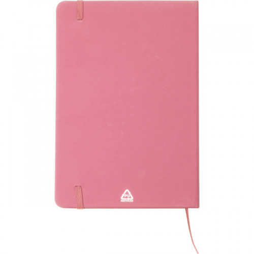 Notatnik A5 w linie z materiałów z recyklingu DOMINIK Różowy 2526111 (4)