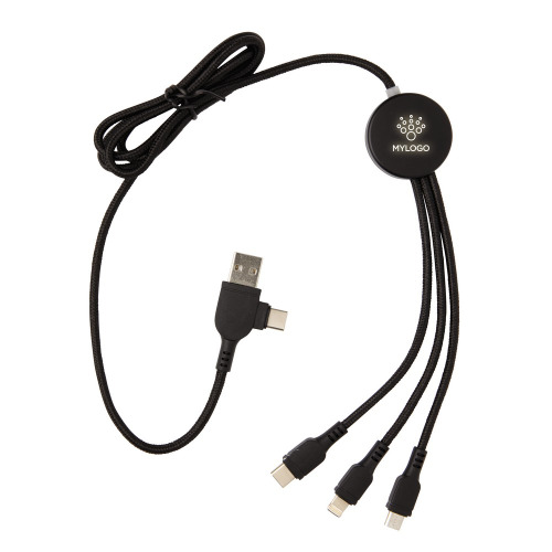 Kabel do ładowania z podświetleniem logotypu Czarny P302.391 (6)