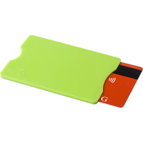 Etui na karty kredytowe z ochroną RFID jasnozielony V9878-10 (2)