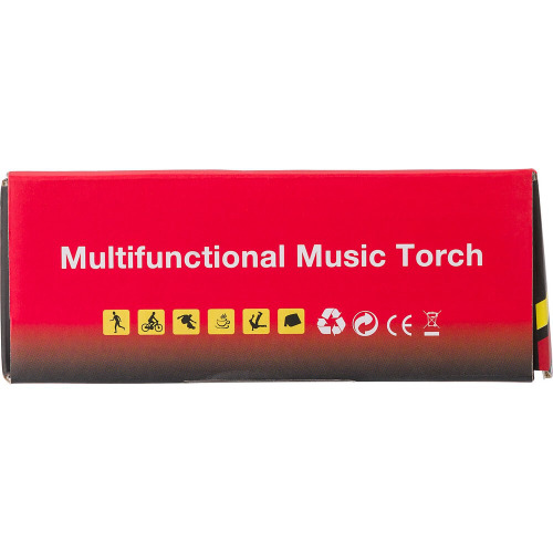 Wielofunkcyjna latarka LED, głośnik bezprzewodowy, power bank Czarny V7267-03 (9)