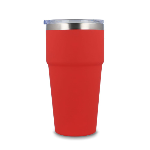T-ceramiczny kubek do samochodu o miękkim dotyku 500ml Czerwony LT98729-N0021 (2)