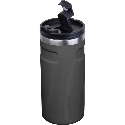 Kubek termiczny ze stali z recyklingu 450 ml SILVIO Czarny 8536503 (10)