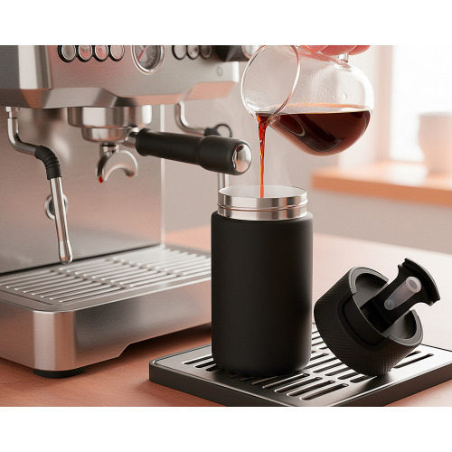 Kubek termiczny 400 ml Air Gifts z ceramiką | Nabila Czarny VA050-03 