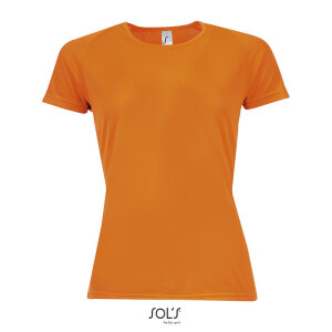 SPORTY Damski T-Shirt 140g neonowy pomarańczowy