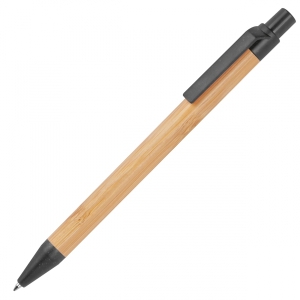 Długopis bambusowy Halle czarny
