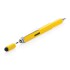 Długopis wielofunkcyjny, poziomica, śrubokręt, touch pen żółty V1996-08 (1) thumbnail