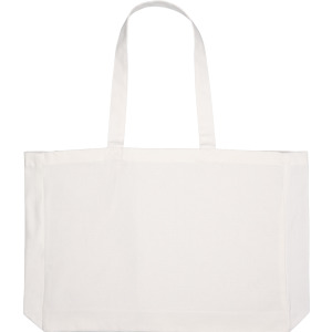 Torba z bawełny organicznej z długimi uszami 270 g/m2 BARI Biały