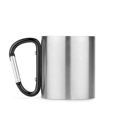 Kubek z karabińczykiem CAMPIC 200 ml Czarny 16400-02 (3)