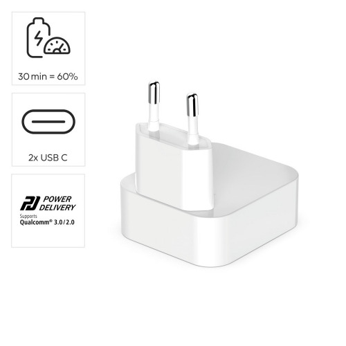 Składana ładowarka ścienna 40W Hama Biały VH021-02 (5)