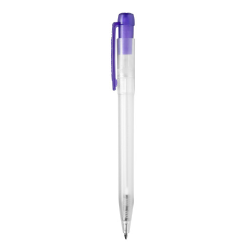 Długopis Ingeo TM Pen Clear przejrzysty Ecru / purpurowy LT87543-N5472 (3)