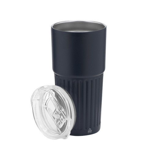 Kubek termiczny 600 ml ze stali nierdzewnej z recyklingu Granatowy VA684-04 (1)