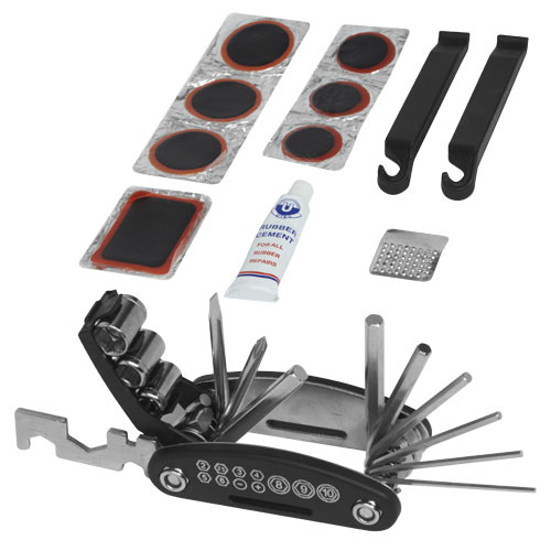 Rowerowy zestaw naprawczy Wheelie Czarny 19539819 (4)