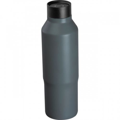 Butelka termiczna ze stali z recyklingu 600 ml CrisMa PENNY Ciemnoszary 8482977 