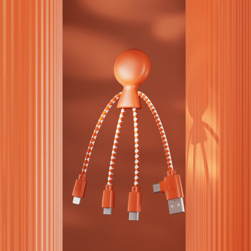 2081 | Xoopar Mr. Bio Charging cable Pomarańczowy LT41004-N0026 (3)