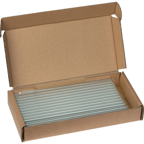 Słomka do napojów szklana 20 cm NELSON Przeźroczysty 8159966 (8)