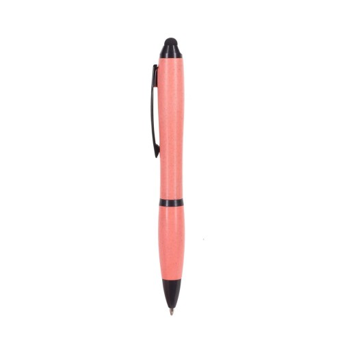 Ekologiczny długopis, touch pen różowy V1933-21 (1)