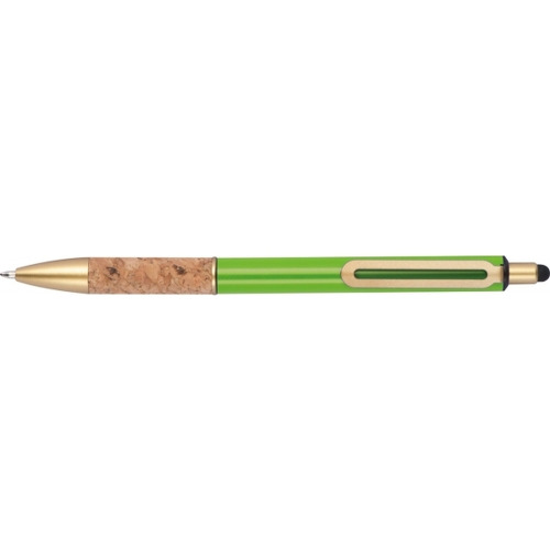 Długopis metalowy touch pen CAPRI Jasnozielony 369029 (2)