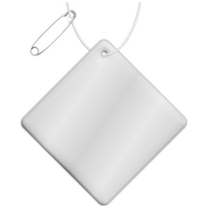 RFX™ reflective mała odblaskowa zawieszka z TPU, romb