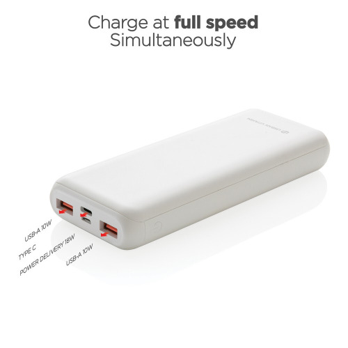 Szybki power bank 20000 mAh Urban Vitamin Biały P322.753 (4)