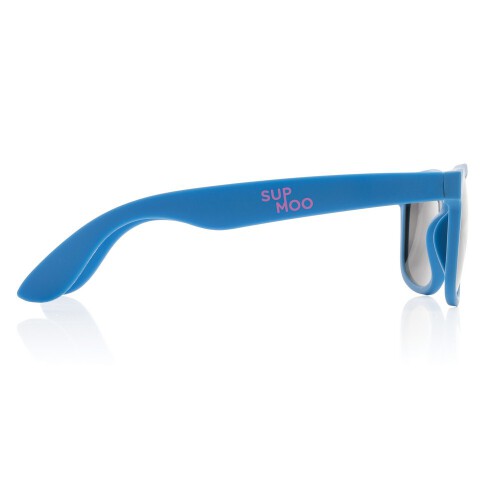 Okulary przeciwsłoneczne, PP z recyklingu niebieski P453.895 (3)