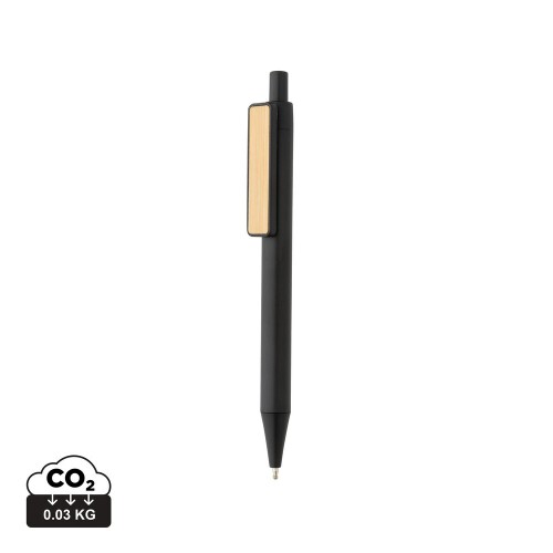 Długopis z bambusowym klipem, RABS czarny P611.081 (6)