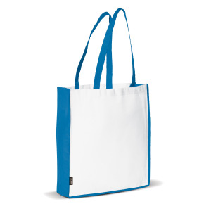 Torba non-woven 75g/m² Biały / niebieski