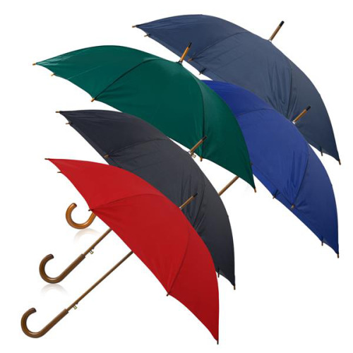 Parasol automatyczny z drewnianą rączką Czerwony IP35038452 (9)