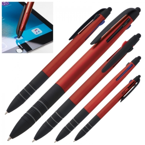 Długopis plastikowy 3w1 BOGOTA czerwony 045805 (1)