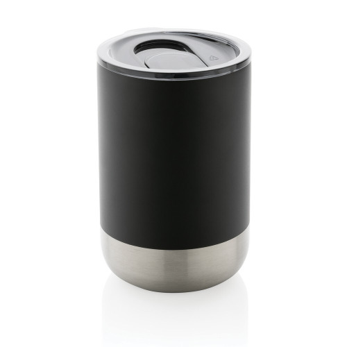 Kubek termiczny 360 ml, stal nierdzewna z recyklingu black P433.061 (4)