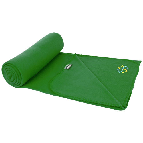 Koc polarowy z plastiku z recyklingu Willow Zielony 11319061 (1)