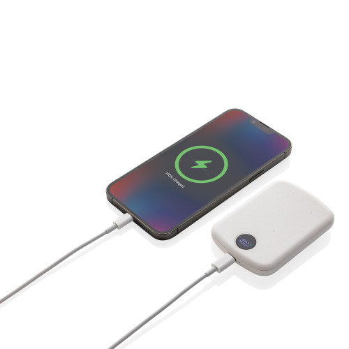 Magnetyczny bezprzewodowy power bank 5000 mAh MagBoost Biały P322.413 (2)