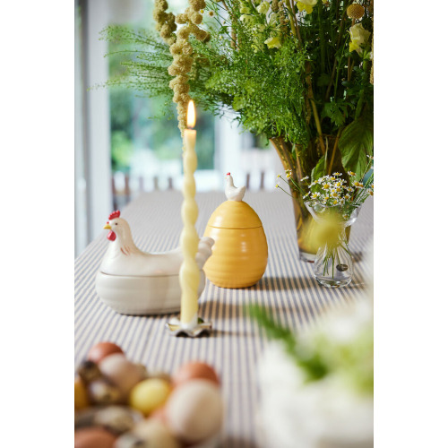 SŁOIK ELLEN Z POKRYWKĄ KURA, Ż&Oacute;ŁTY Żółty 5018450- (2)