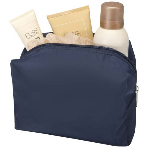 Muse kosmetyczka z certyfikatem GRS z tworzywa RPET  Granatowy 12077140 (3)