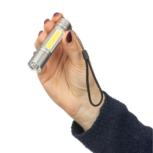 Latarka COB Srebrny VB174-32 (3)