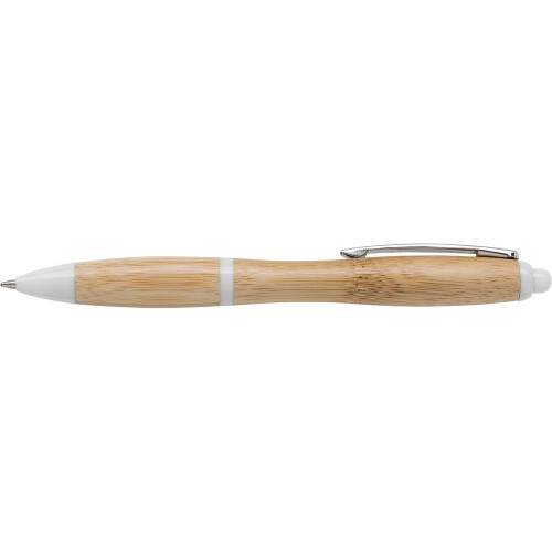 Bambusowy długopis biały V1965-02 