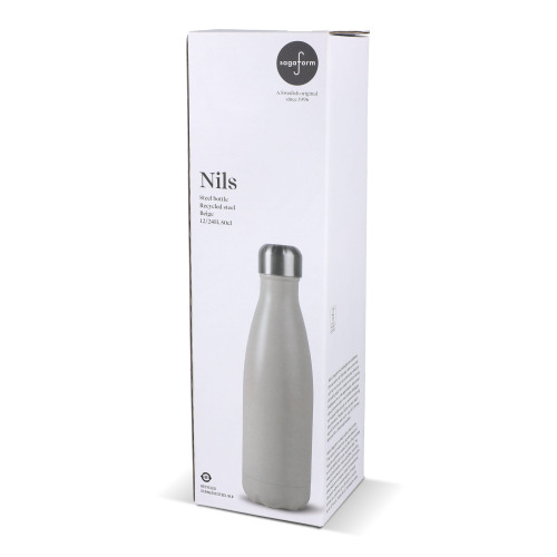 Sagaform Nils Butelka stalowa malowana proszkowo 500 ml Beżowy LT52029-N0055 (6)
