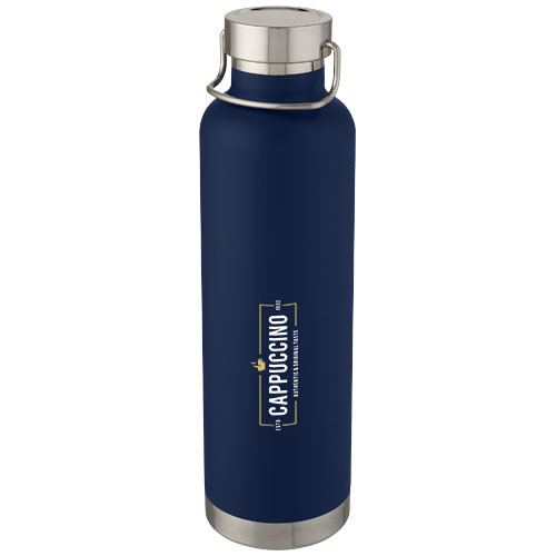 Miedziany, izolowany próżniowo bidon Thor o pojemności 1 l Ciemnoniebieski 10067355 (1)