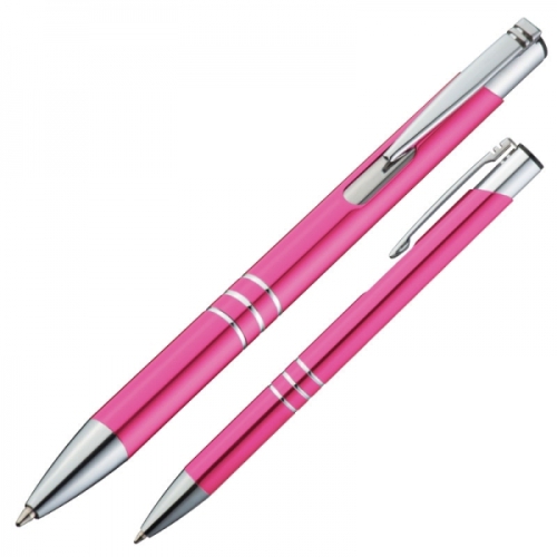 Długopis metalowy ASCOT różowy 333911 (1)