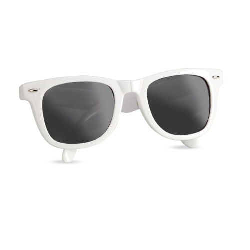 Składane okulary słoneczne biały MO8019-06 