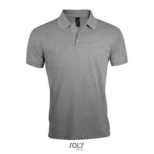 PRIME Męskie polo 200g Grey melange S00571-GY-3XL 