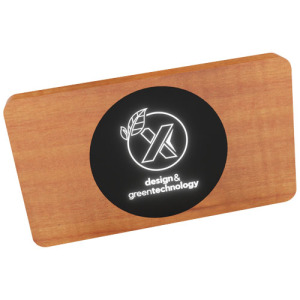 SCX.design P37 podświetlany, bezprzewodowy, drewniany powerbank 5000 mAh