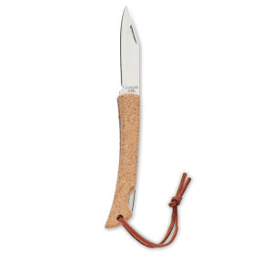 Nóż składany z korkiem beżowy