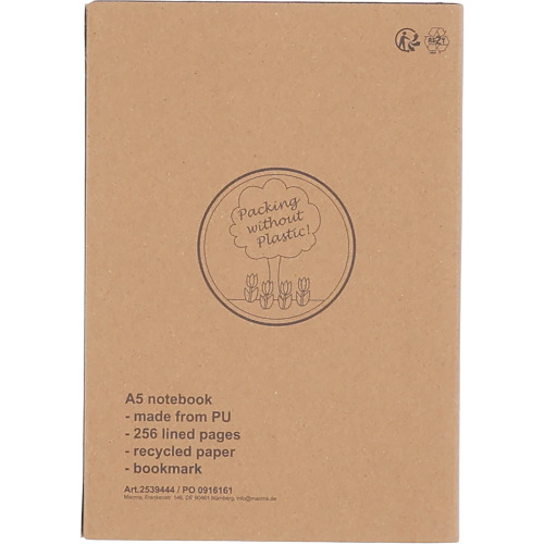 Notatnik A5 w linie HENRI Czarny 2539403 (6)