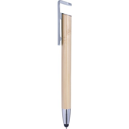 Długopis, touch pen, stojak na telefon srebrny V1929-32 (1)