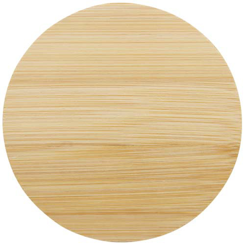 Szklany kubek Lenora z bambusową pokrywką o pojemności 250 ml Przezroczysty bezbarwny 11341901 (2)