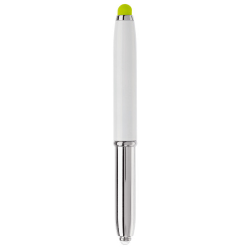 Długopis Stylus Shine+rysik Biały / jasnozielony LT87794-N0132 (4)