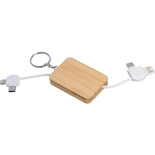 Kabel do ładowania brelok BELLEVUE Beżowy 423913 